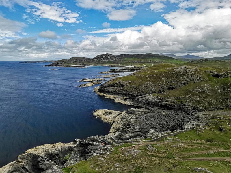 The Ardnamurchan peninsula sits on the west coast of Scotland and boasts incredible wild scenery. Here, you can find the Ardnamurchan Lighthouse which was established in 1849 by Alan Stevenson.