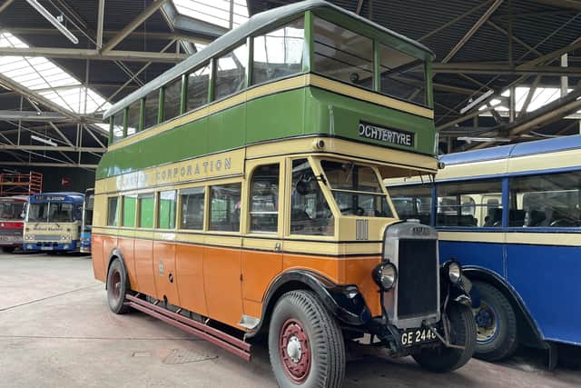 The bus is due to take part in a centenary parade of former Glasgow Corporation vehicles in August. (Photo by GVVT)