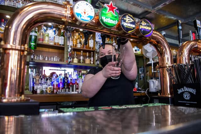 The Scotsman Lounge is one of the most popular pubs on Cockburn Street in Edinburgh. Picture: Lisa Ferguson