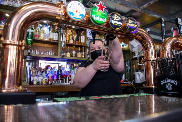 The Scotsman Lounge is one of the most popular pubs on Cockburn Street in Edinburgh. Picture: Lisa Ferguson