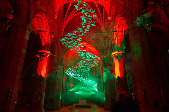 Michael Pendry's installation Les Colombes can be seen at St Giles' Cathedral in Edinburgh until 7 April.