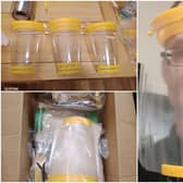 David Ritchie, from Penicuik, has set up a visor production line in his dining room