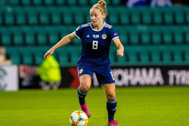 Kim Little is back in the Scotland squad after missing the last match through injury. Picture: Ross MacDonald/SNS