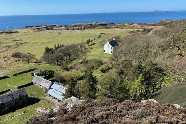 'Roc Sandford' Gometra, the Scottish island where he lives.