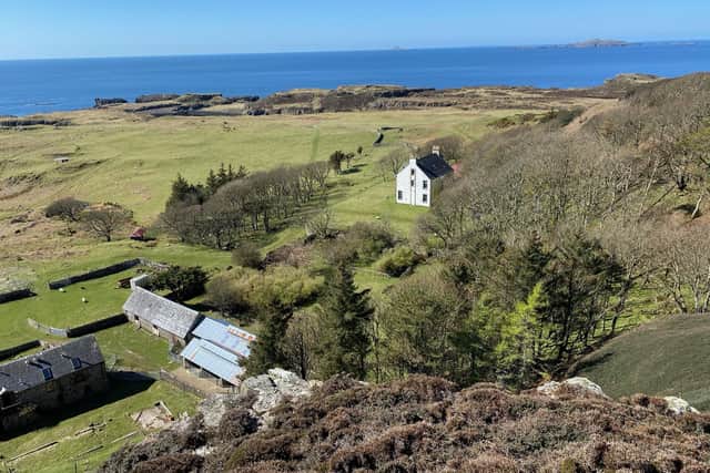 'Roc Sandford' Gometra, the Scottish island where he lives.