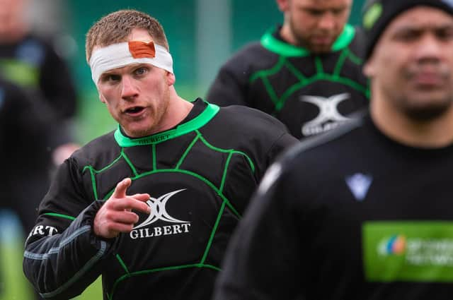 Chris Fusaro paid tribute to his Glasgow Warriors team-mates and coaches as he announced his retirement. Picture: Ross MacDonald/SNS