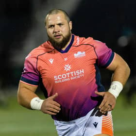 Pierre Schoeman is one of 12 full internationals in the Edinburgh Rugby starting XV to play the Sharks in Durban in the Challenge Cup quarter-finals.  (Photo by Craig Williamson / SNS Group)