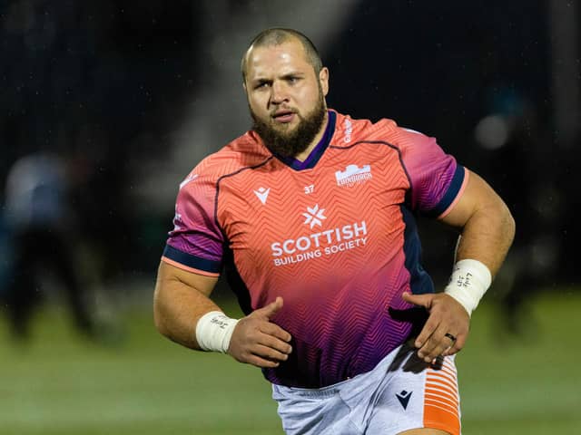Pierre Schoeman is one of 12 full internationals in the Edinburgh Rugby starting XV to play the Sharks in Durban in the Challenge Cup quarter-finals.  (Photo by Craig Williamson / SNS Group)