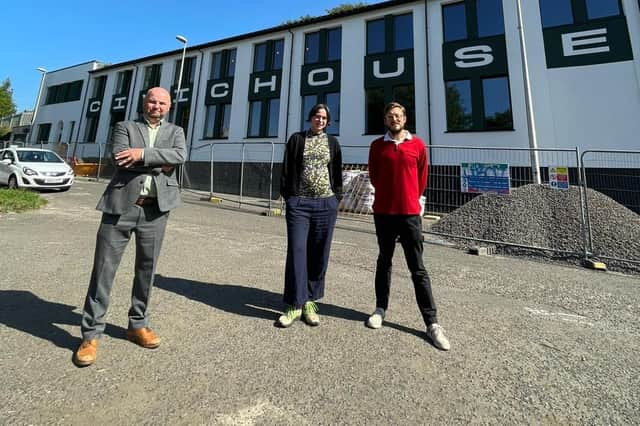 Left to right: Chris Holloway, Abigale Neate-Wilson and Rob Morrison. Glasgow-based community interest company Agile City has been announced as the first investment for the foundation in 2021.