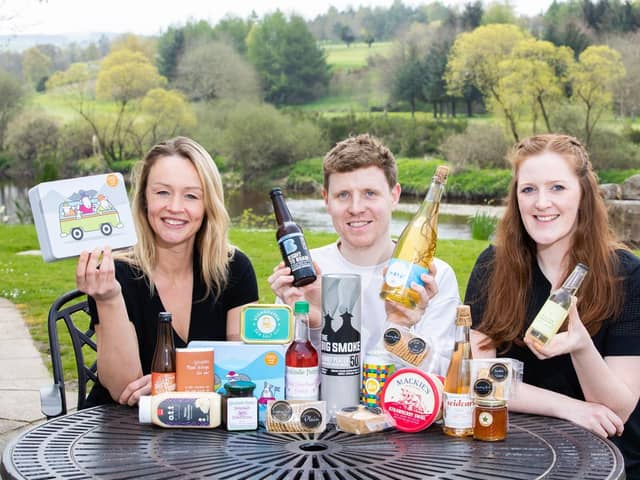 Judges Christie Clinton of ALDI, Gregor Maclean of Huffman’s, and Lauren Ingram of Lomond Foods (Pic: Karen Murray)