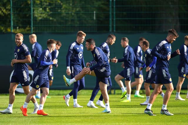 Scotland's players prepare for Saturday's Nations League showdown with Republic of Ireland at Hampden.