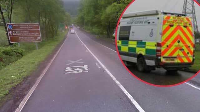 A woman has been rushed to hospital after emergency services dealt with ‘medical incident’ on the A82 near Tarbet at around 12.40pm on Thursday, July 15.