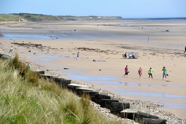 Druridge Bay is one of the finest beaches in Northumberland, with the village of Cresswell at its southern tip where is a popular cafe. Further north and slightly inland in Druridge Country Park with lovely walks around a lake and through woodland.