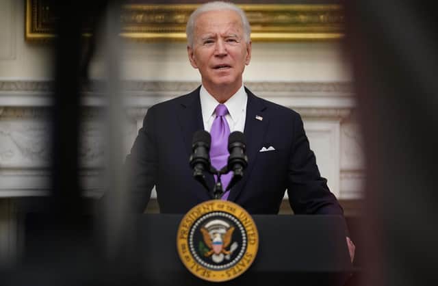 New US Joe Biden has called for Americans to end their 'uncivil war' (Picture: Mandel Ngan/AFP via Getty Images)