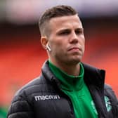 Hibernian's Florian Kamberi is attracting interest from Hull City and Rangers. (Photo by Ross Parker / SNS Group)