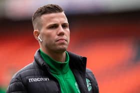 Hibernian's Florian Kamberi is attracting interest from Hull City and Rangers. (Photo by Ross Parker / SNS Group)