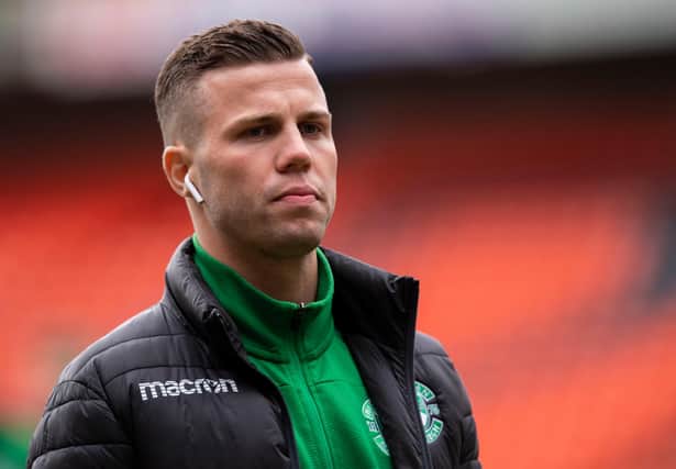 Hibernian's Florian Kamberi is attracting interest from Hull City and Rangers. (Photo by Ross Parker / SNS Group)