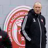 Brian Rice was delighted with his players in the draw with Rangers. Picture: SNS