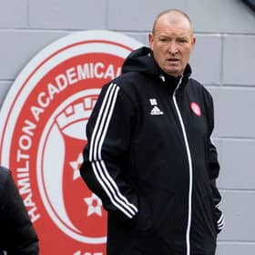 Brian Rice was delighted with his players in the draw with Rangers. Picture: SNS