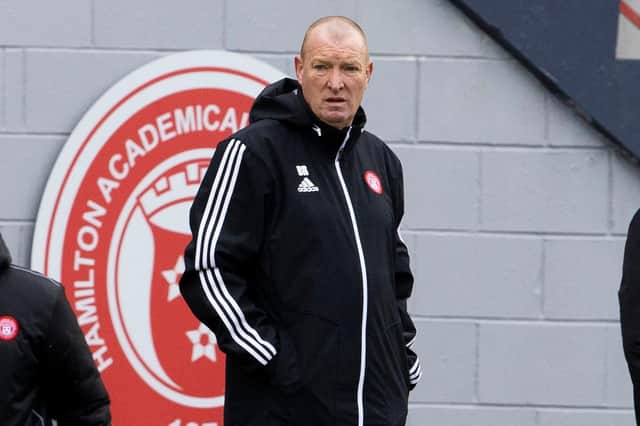 Brian Rice was delighted with his players in the draw with Rangers. Picture: SNS