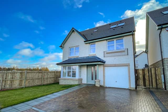 Located in Uphall Station Village, not far from Livingston, the property from Dundas Estates boasts great travel links to Edinburgh for commuters, leafy surroundings and a range of schools for families to choose from.