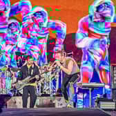Coldplay performing at Hampden Park, Glasgow, as part of their Music of the Spheres world tour PIC: Calum Buchan