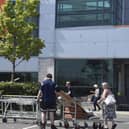 Shoppers returning to a B&Q branch in Scotland during summer 2020 following the initial lockdown as stores were classified as essential. Picture: Lisa Ferguson