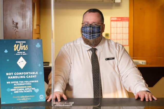 Vince Harvie, a 37-year-old cashier at Grosvenor Casino Edinburgh Maybury. Picture: Tony Marsh Photography
