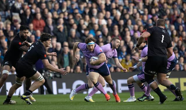 Hamish Watson sustained a head knock while playing for Scotland against New Zealand in November. (Photo by Craig Williamson / SNS Group)