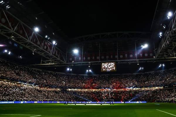 Rangers face Ajax in the Johan Cruijff ArenA. (Photo by MAURICE VAN STEEN/AFP via Getty Images)
