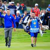 Martin Kaymer and caddie Craig Connelly during the 2014 Ryder Cup on the PGA Centenary Course at Gleneagles. Picture: Jamie Squire/Getty Images.