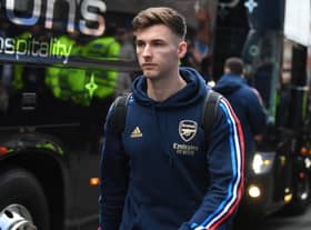 Kieran Tierney has been on the bench in the main for Arsenal and could leave in the summer.