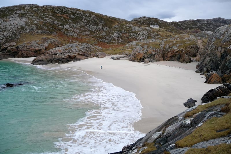 One of Scotland's hidden gems, which lies a short drive north of Ullapool, and despite being relatively remote, has a chip shop nearby.
