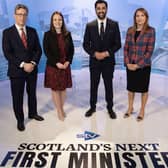 Scotland’s Next First Minister: The STV Debate

Tonight’s first televised SNP leadership debate, taking place at STV’s studios in Glasgow.

 Images show the three candidates - Kate Forbes, Ash Regan and Humza Yousaf - and host of Scotland’s Next First Minister: The STV Debate, STV’s Political Editor Colin Mackay.


‘Scotland’s Next First Minister: The STV Debate’ aired on STV at 9pm on Tuesday 7 March and is available to watch on STV Player.

 

Photographer Credit: Kirsty Anderson / STV.

07/03/23







