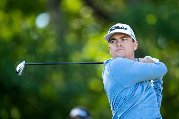 Sean Jacklin, pictured playing in an event in Texas last year, was born in Biggar when his parents lived in Scotland. Picture: Wesley Hitt/Getty Images.