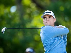 Sean Jacklin, pictured playing in an event in Texas last year, was born in Biggar when his parents lived in Scotland. Picture: Wesley Hitt/Getty Images.