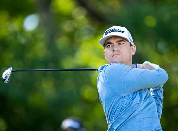 Sean Jacklin, pictured playing in an event in Texas last year, was born in Biggar when his parents lived in Scotland. Picture: Wesley Hitt/Getty Images.
