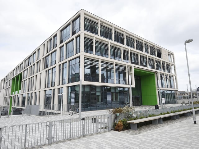 Boroughmuir High was the highest ranked Edinburgh secondary school based on the percentage of pupils to achieve five or more Highers last year. A total of 70 per cent of leavers achieved the benchmark, placing Boroughmuir ninth on the list. The school's graduates includes Doctor Who star Ncuti Gatwa. Picture: Greg Macvean