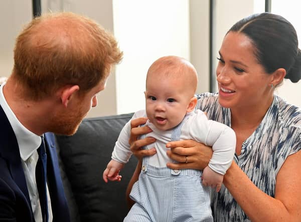 Meghan Markle is debuting as a children's author with a book inspired by a poem she wrote about Prince Harry and their son Archie (Picture: Toby Melville/pool/Getty Images)