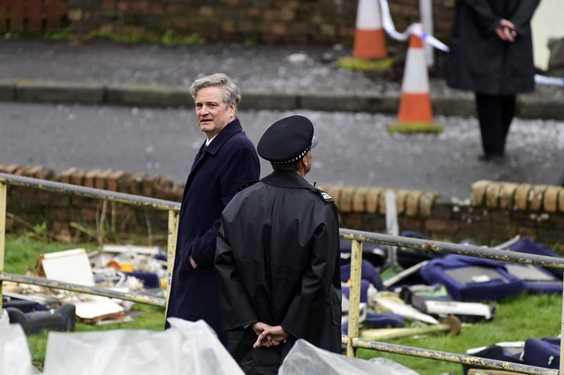 Thousands of aircraft debris parts have been laid out on the set