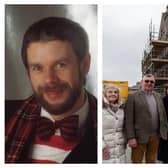 Bill Gibb's family with Banff and Buchan Area Committee chair Cllr Doreen Mair (left) and Communities Committee chair Cllr Anne Stirling (right), accompanied by Chris Reid (centre) of the Fraserburgh Heritage Centre which has done so much to recognise and promote Bill’s work and tremendous legacy.