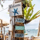 A beachside cafe in Bali, a popular destination for remote workers. Pic: Alamy/PA.