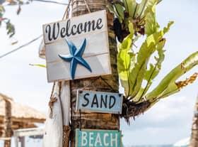 A beachside cafe in Bali, a popular destination for remote workers. Pic: Alamy/PA.