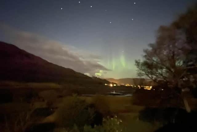 The Northern Lights on Skye. Picture Credit: Laura Crosbie.