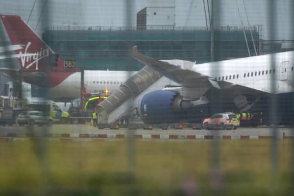 A British Airways plane at Heathrow airport. Hong Kong is to ban all incoming flights from the UK in a bid to prevent further spread of the coronavirus.