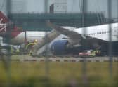 A British Airways plane at Heathrow airport. Hong Kong is to ban all incoming flights from the UK in a bid to prevent further spread of the coronavirus.