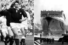 Where and when in Scotland did these two photos take place?