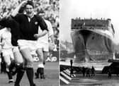 Where and when in Scotland did these two photos take place?