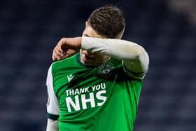 Hibs striker Kevin Nisbet has shown remarkable character during a heartbreaking week. Photo by Alan Harvey/SNS Group