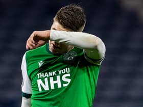 Hibs striker Kevin Nisbet has shown remarkable character during a heartbreaking week. Photo by Alan Harvey/SNS Group